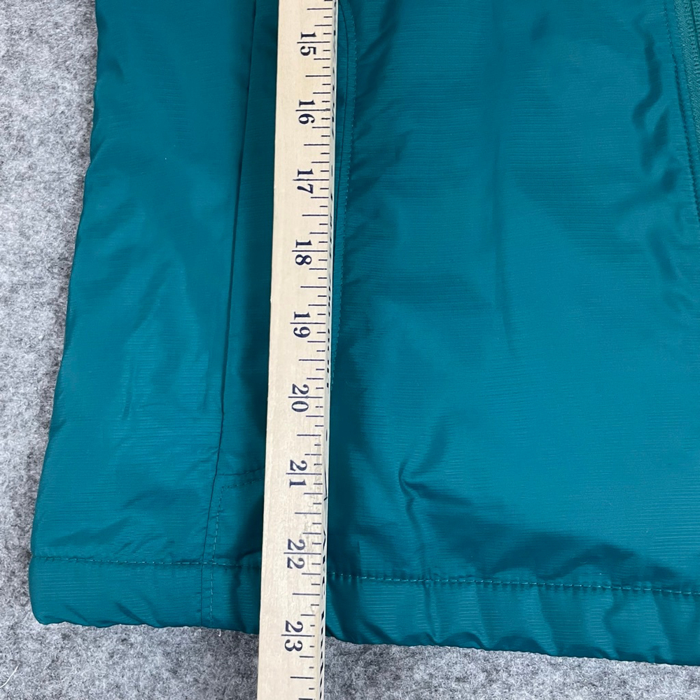 L.L. Bean Womens Small Petite Hooded Fleece Lined Vest Teal Full Zip Outdoor - Picture 10 of 14